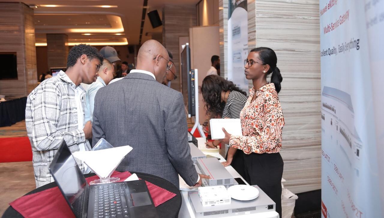 Besys Technologies booth at Huawei Finance Summit 2025 showcasing Huawei eKit solutions